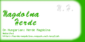 magdolna herde business card